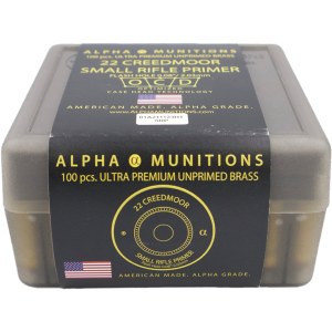 6 Creedmoor SRP Alpha Munitions Brass 100ct