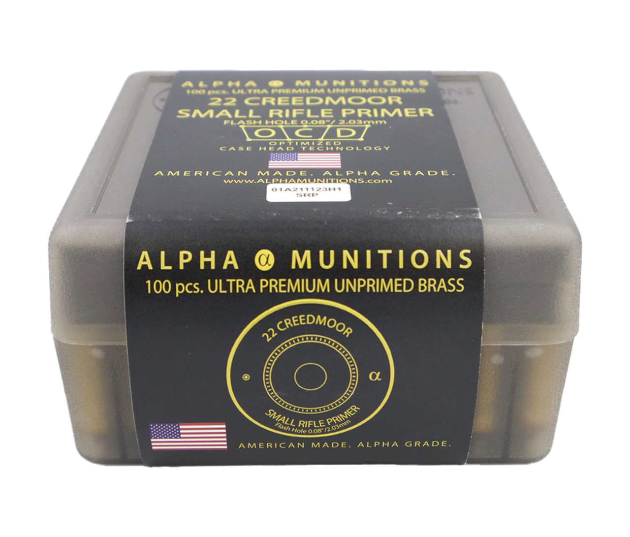 6 Creedmoor SRP Alpha Munitions Brass 100ct